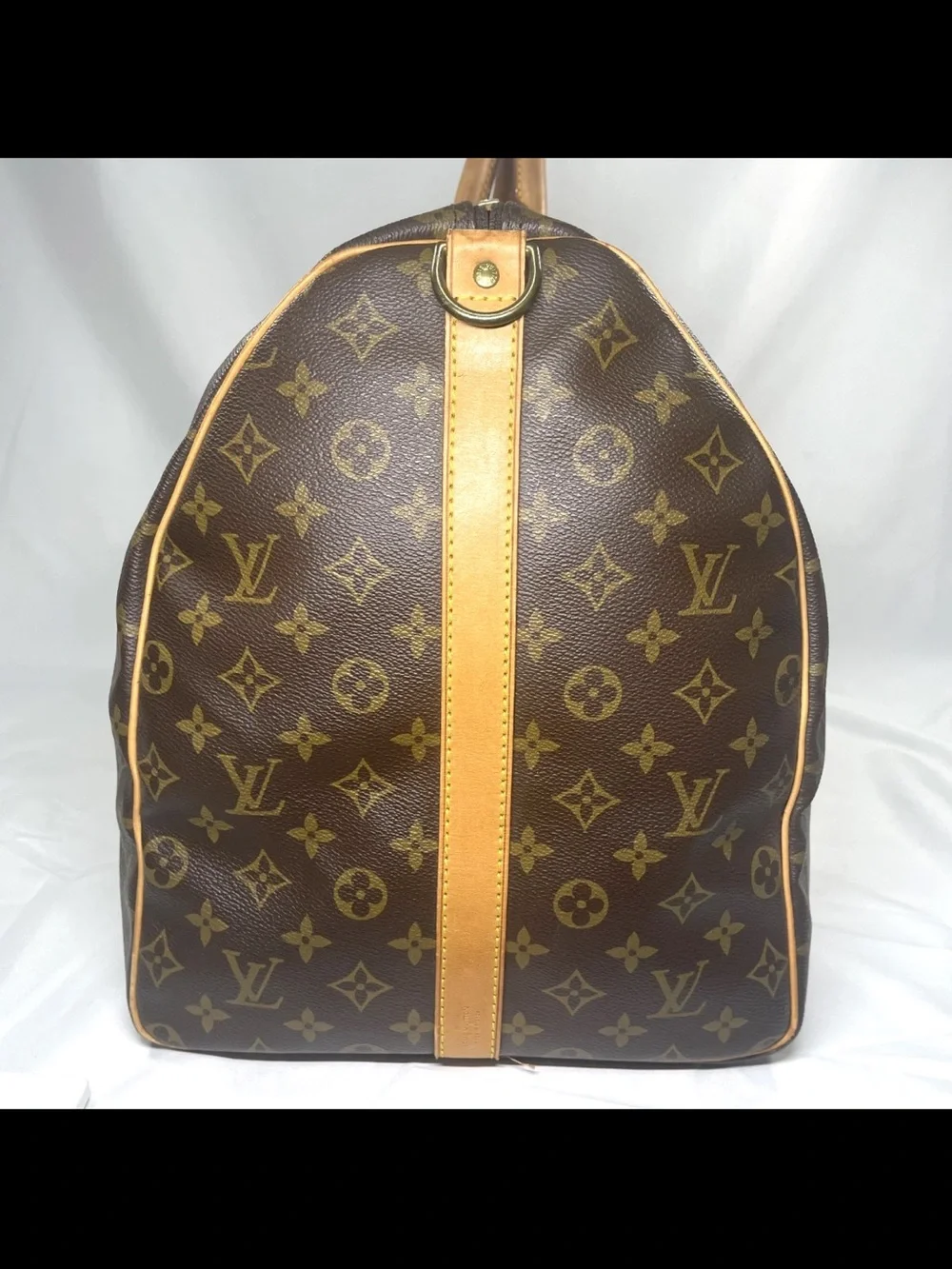 Louis Vuitton Monogram Canvas Duffel with Vachetta Trim in Brown and Tan